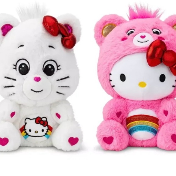 Hello Kitty and Care Bears plush